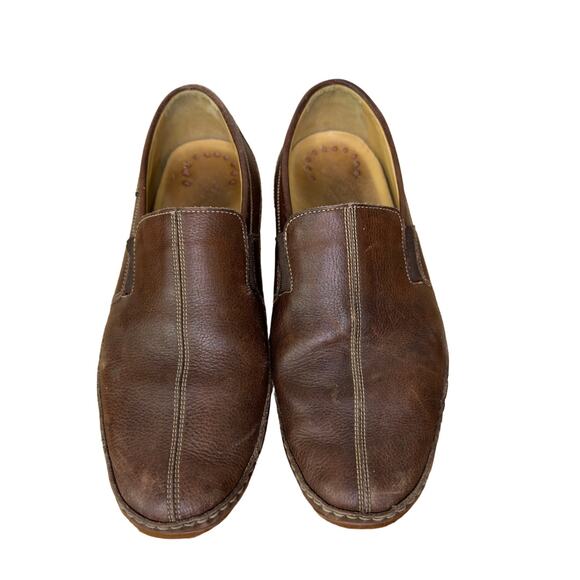 Mephisto Men's 10 Loafers Slip On Brown Leather Cruiser Driver Portugal Made - Picture 2 of 10